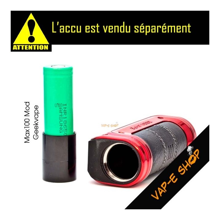 Accu 18650 et adaptateur M100 Mod