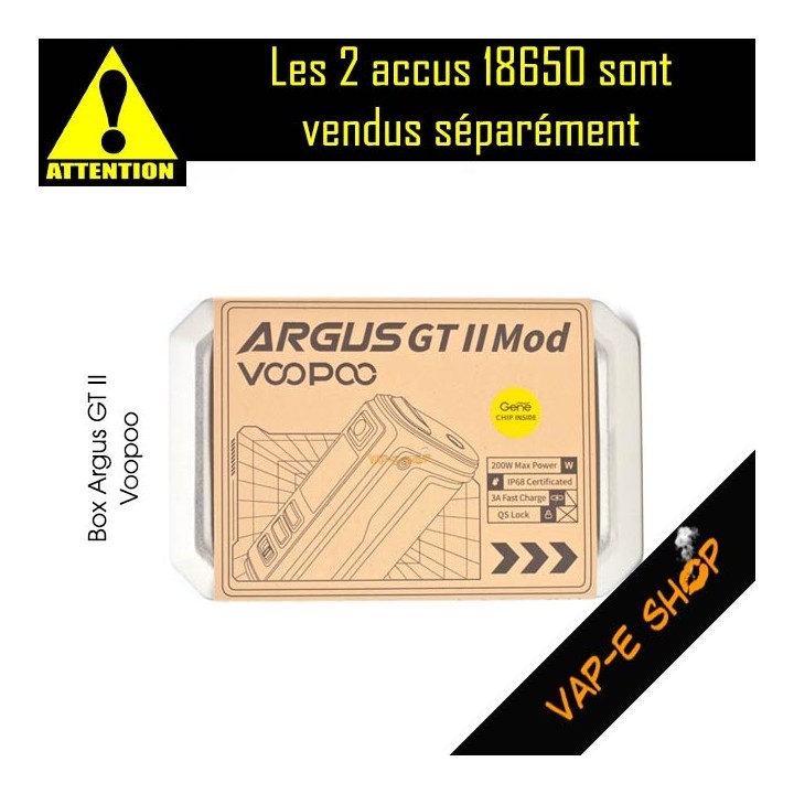 Packaging Argus GT2 Mod Voopoo - 200W