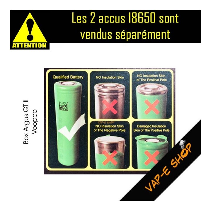 Sécurité accus Argus GT2 Voopoo