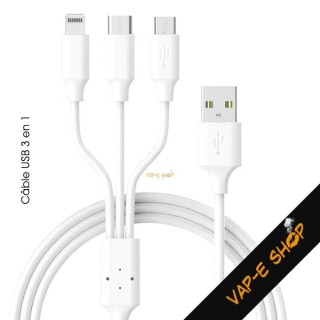 Câble USB Universel 3 en 1