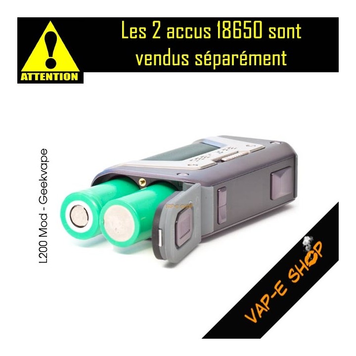 Box double accus 18650 L200 GeekVape