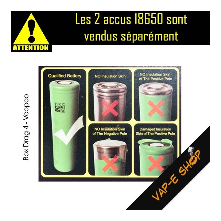 Sécutité accus Box Voopoo Drag 4