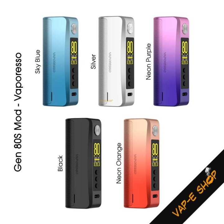 Box Gen 80S Mod par Vaporesso. Cigarette électronique 80 Watts