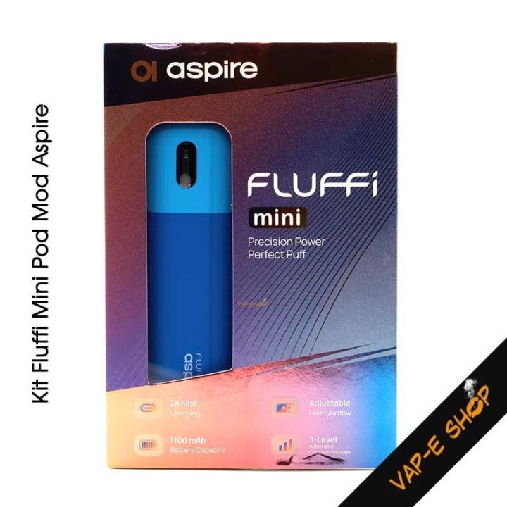 Kit Fluffi Mini, pod mod Aspire. Batterie 1100 mAh