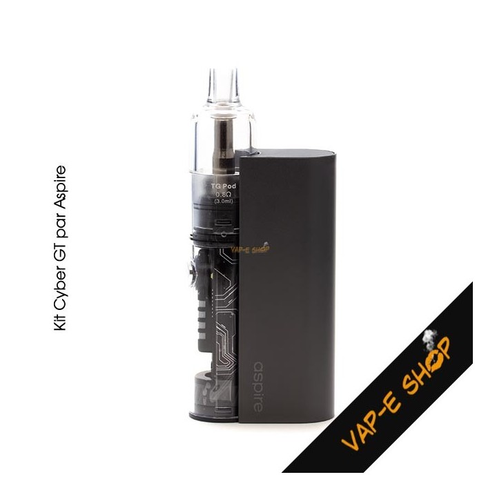 Kit Cyber GT Pod Aspire. Batterie 2400 mAh pour une Vape Performante