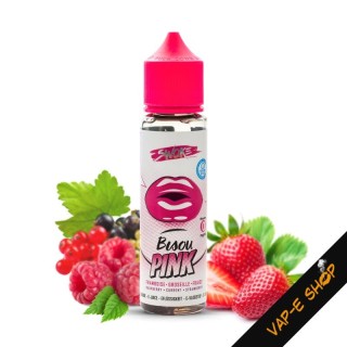 Bisou Pink Swoke 50ml, e-liquide fruité framboise fraise groseille
