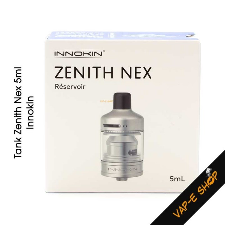 Zenith Nex par Innokin. Clearomiseur 5ml. Design Phil Busardo