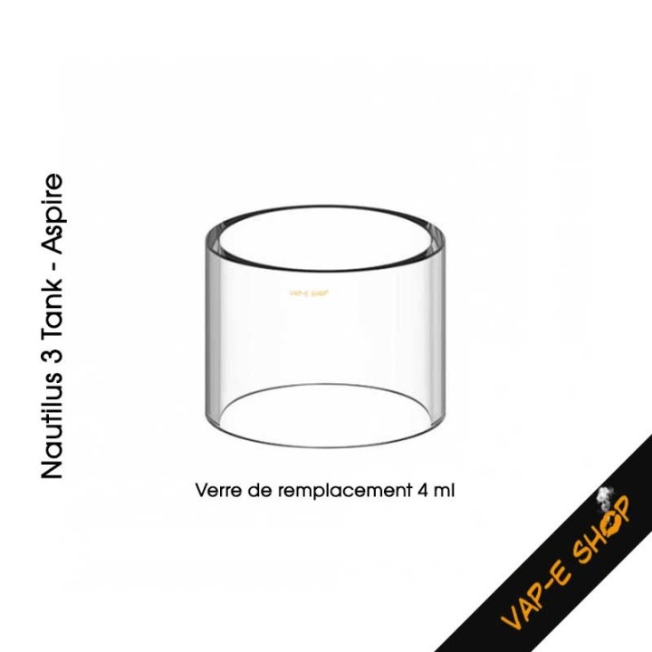 Nautilus 3 Tank Aspire, contenance du réservoir 4ml, diamètre 24 mm