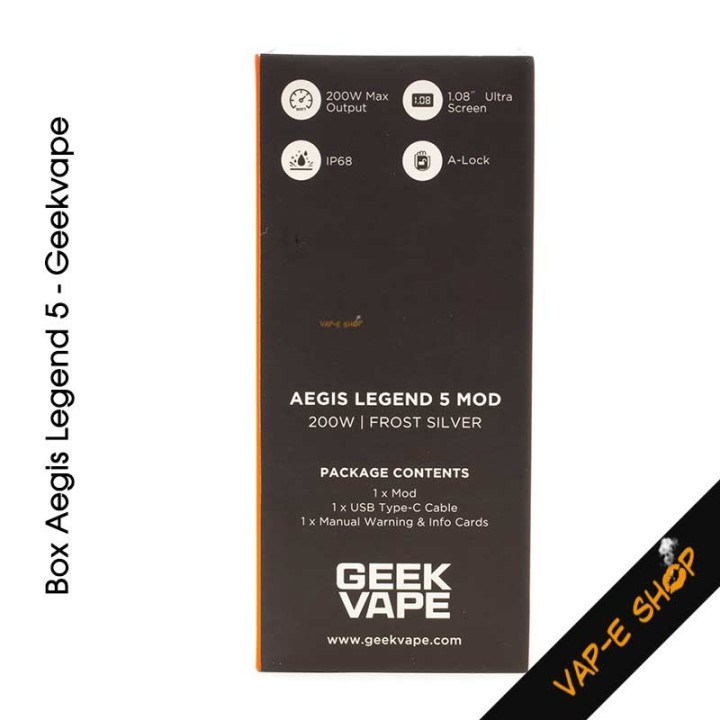 Box Aegis Legend 5 Geekvape 200W, double accus 18650