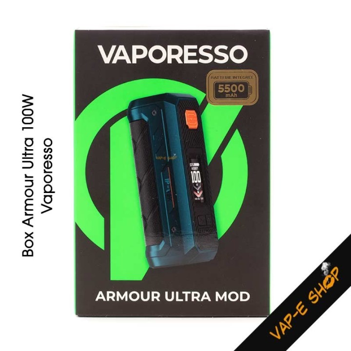 Box Armour Ultra Vaporesso. Mod 100 Watts, accu intégré 5500mAh