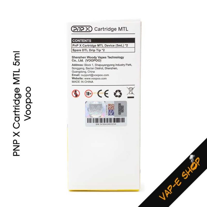 Cartouche de remplacement PNP X Cartridge Voopoo