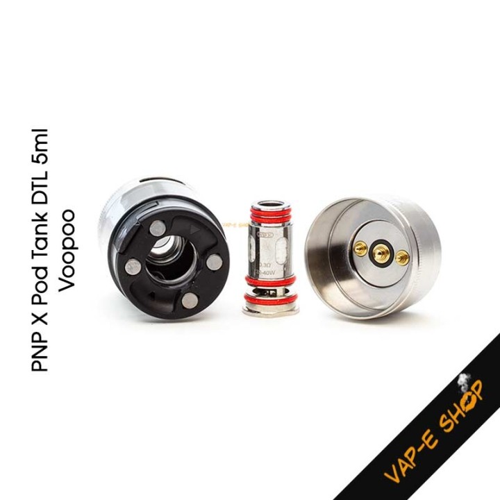 PnP X Pod Tank DTL Voopoo. Réservoir 5ml. Compatible kit Drag X2