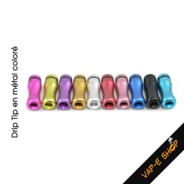 Drip tip en métal coloré