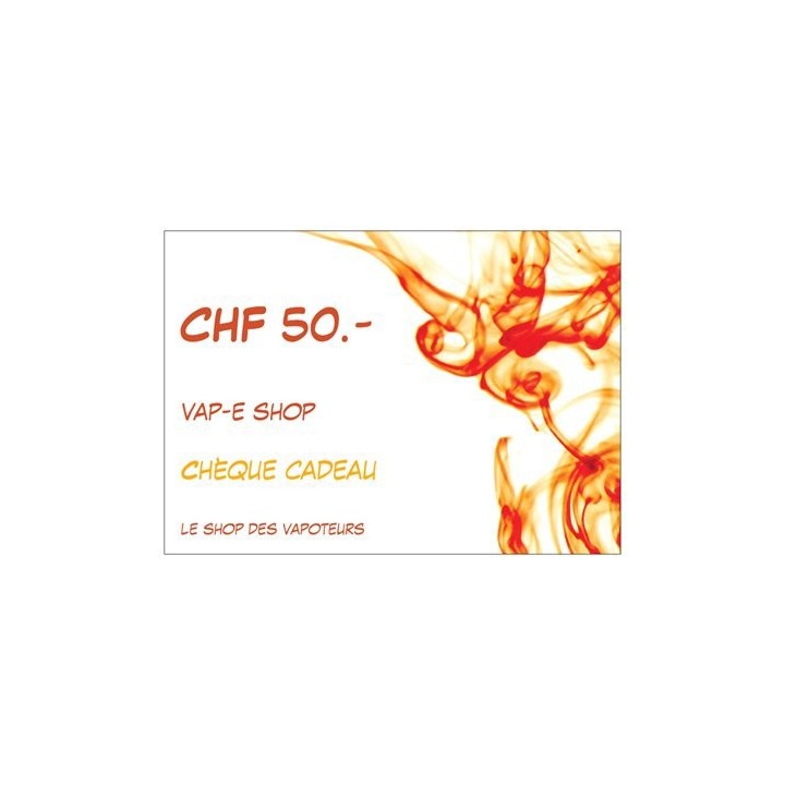 BON CADEAU CHF 50.-