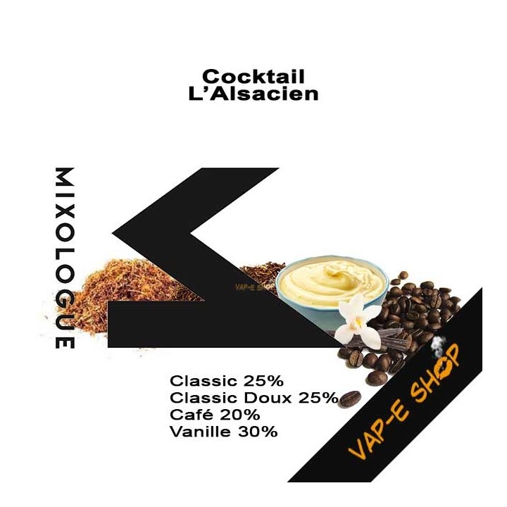 E Liquide L'Alsacien - Cocktail Le Mixologue