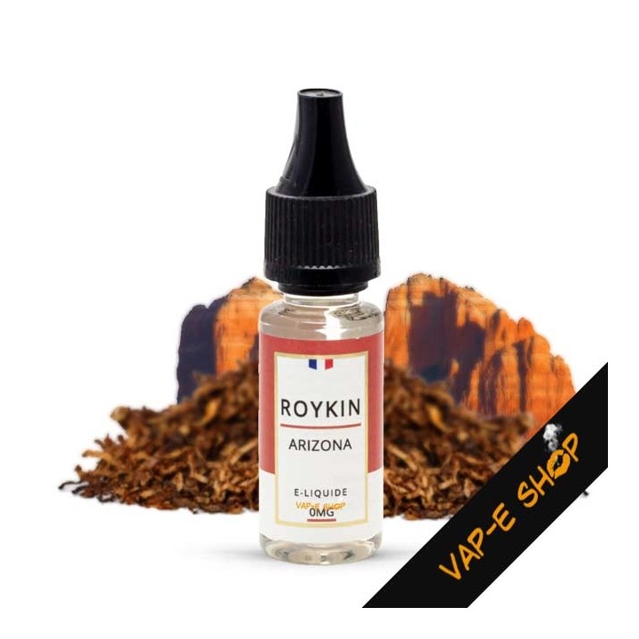 Saveur tabac Arizona, flacon 10 ml, e-liquide Roykin