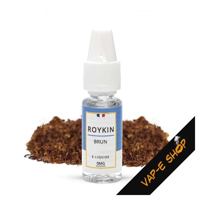 Saveur tabac brun est léger - E-liquide Roykin - 10ml