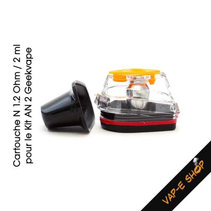 Cartouche N Geekvape pour kit AN2 - 2ml / 1.2 ou 0.6 Ohm