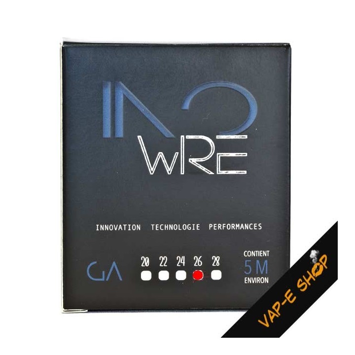 Fil résistif creux 26GA Inowire en Inox 304 L