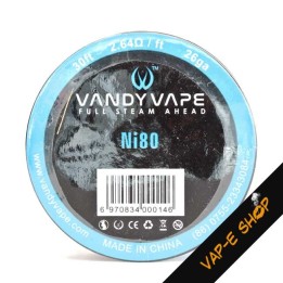 Ni80 Vandy Vape - Bobine de fil résistif 26GA