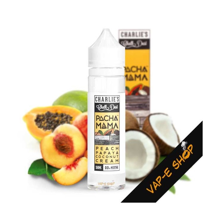 E liquide Pachamama Pêche Papaye Coco 50ml