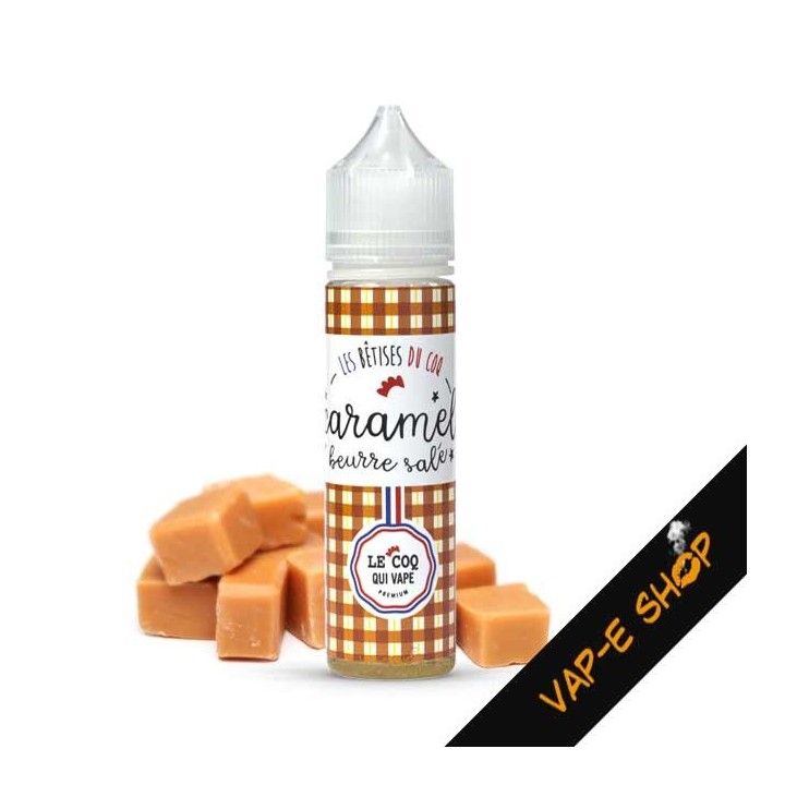 E liquide Caramel Beurre Salé, Le Coq Qui Vape - 50ml
