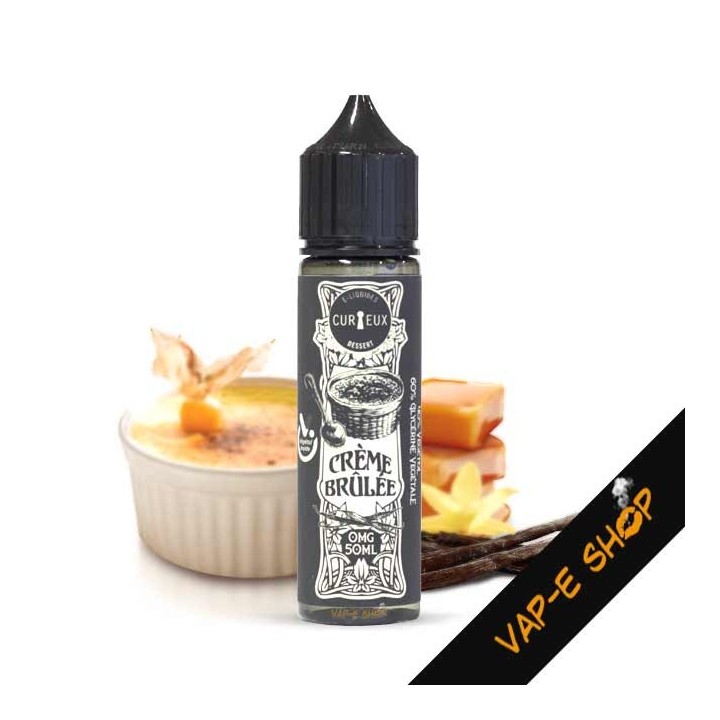 E liquide Crème Brûlée, Curieux - 50ml