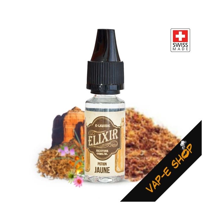 Potion Jaune. E liquide Elixir Goût Tabac - 10ml