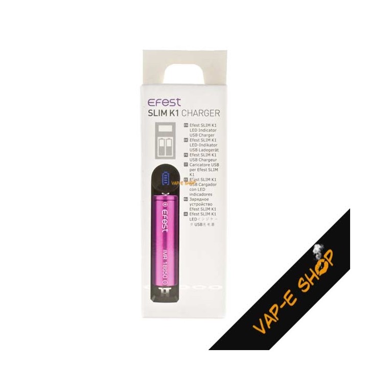 Chargeur Efest Slim K1, Simple accu