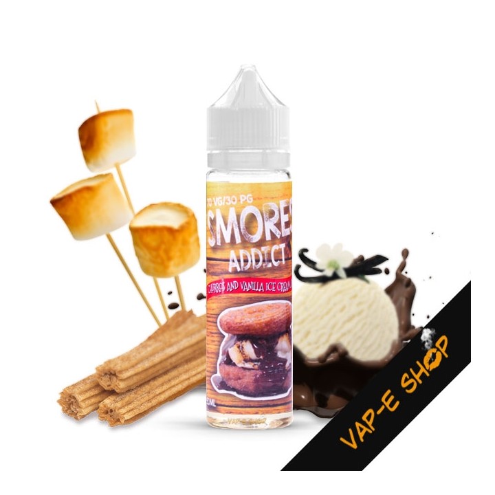 E liquide Churros & Vanilla Ice Cream Smores Addict