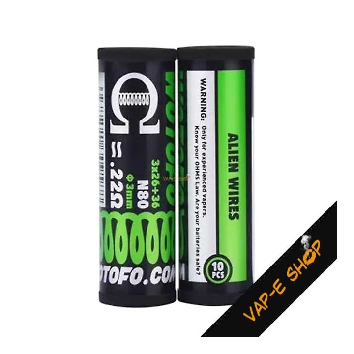 Résistance Alien Wires NI80 Wotofo - 0.22 Ohm