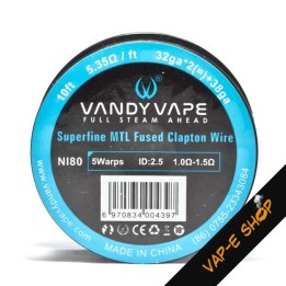 Bobine Ni80 32GA*2+38GA Fused Clapton - Vandy Vape
