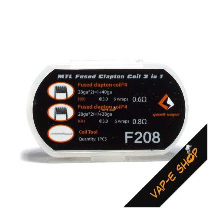 F208 Geek Vape - MTL Fused Clapton Coil