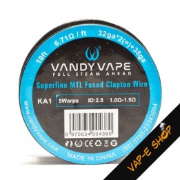 Bobine fil KA1 32GA*2+38GA Fused Clapton - Vandy Vape