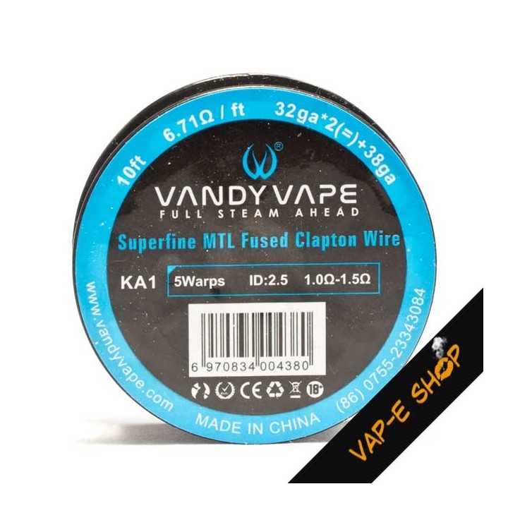 Bobine fil KA1 32GA*2+38GA Fused Clapton - Vandy Vape