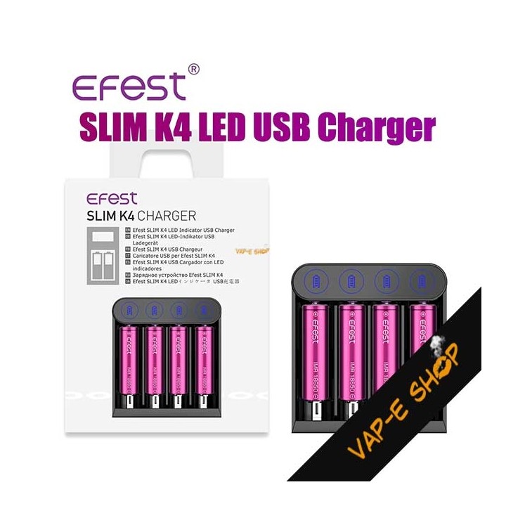 Chargeur Efest Slim K4