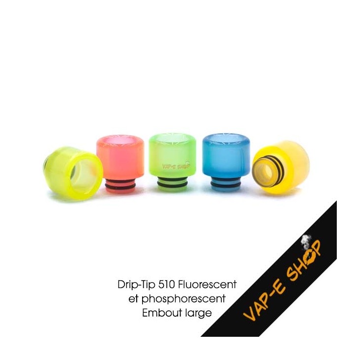 Drip Tip lumineux 510 Wide Bore