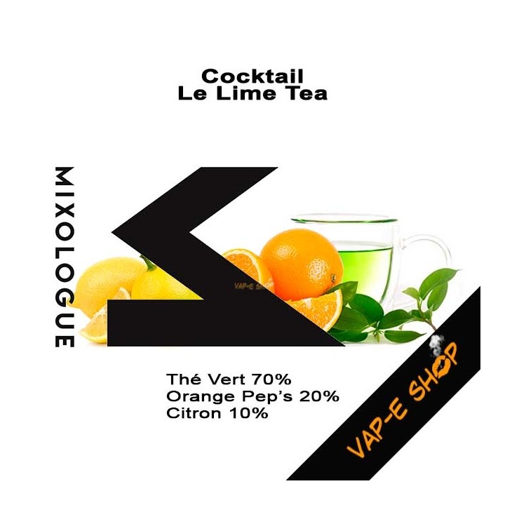 Cocktail Le Lime Tea, Mixologue