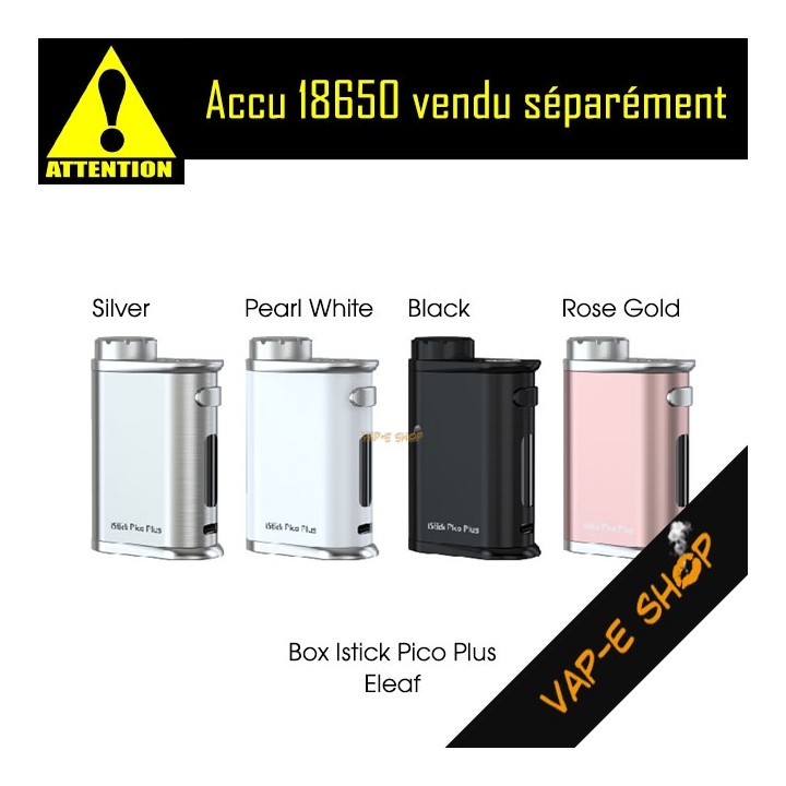 Choix couleurs Box Eleaf Istick Pico Plus