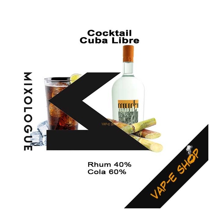 Cuba Libre Mixologue, Cocktail E-liquide Rhum Cola