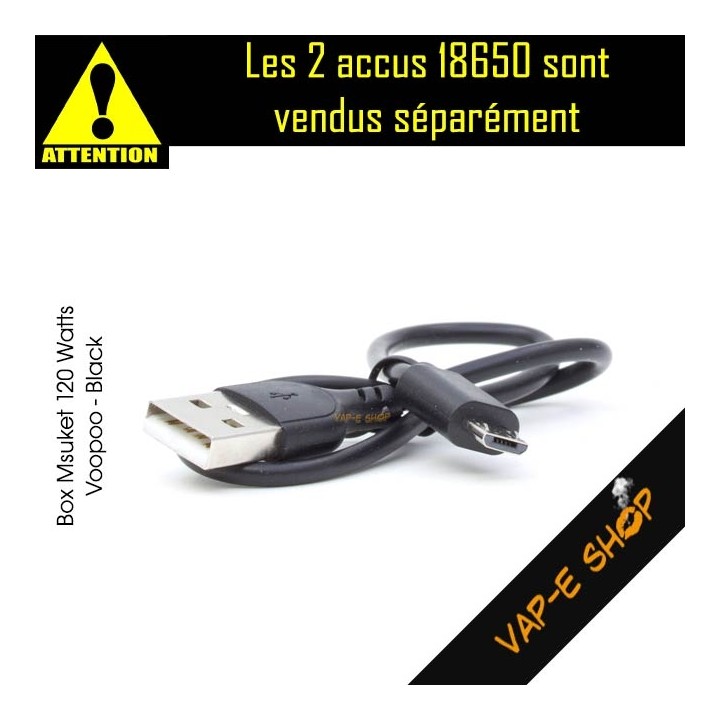 Cable Micro-USB rechargement Box Musket